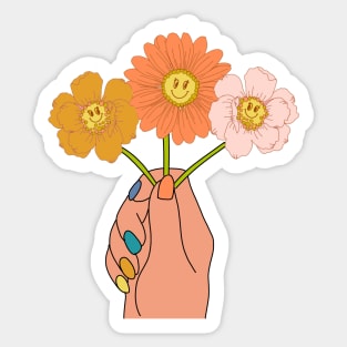 Flower Hand Sticker